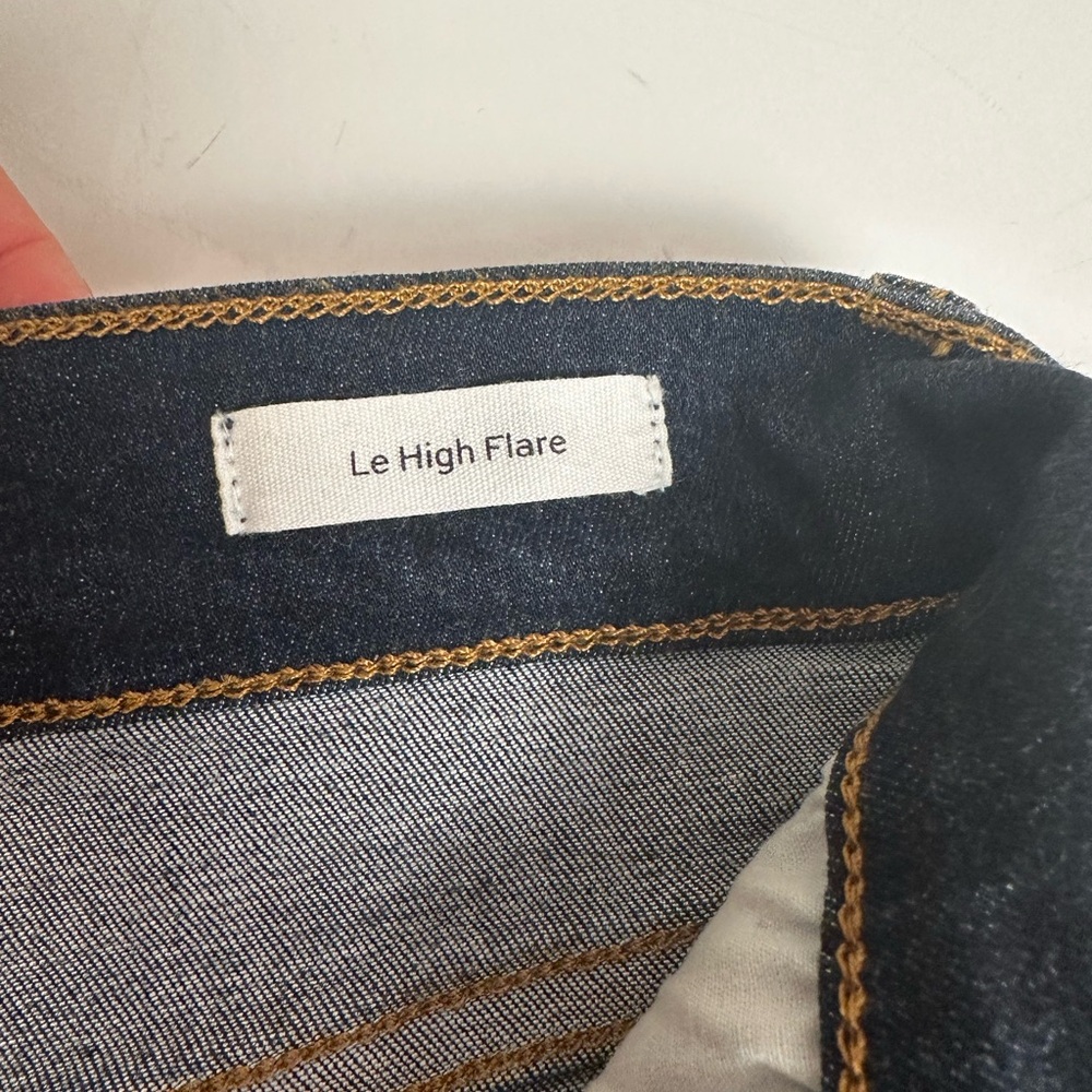 Frame 'le high flare' jeans, blue, women size 28 New no tags - Picture 7 of 10